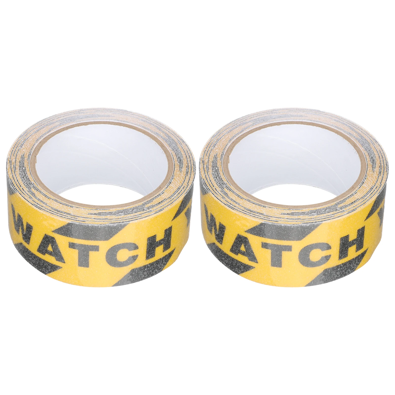 

2pcs 2 Rolls Non-slip Tape Watch Your Step Sign Floor Warning Decals Anti-slip Sticker Adhesive Stair Treads Outdoor Safety