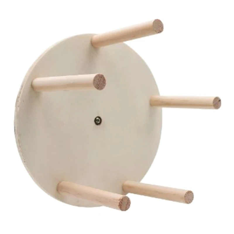 

Natural Bird Perch Stand Wheel Branch Perch for Parrotss Parakeets Dropshipping
