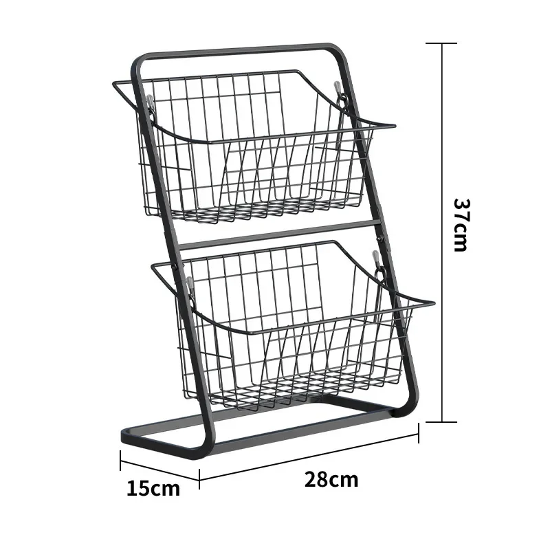 

kitchen fruit and vegetable storage rack - household kitchen living room vegetable fruit basket with dividers - storage