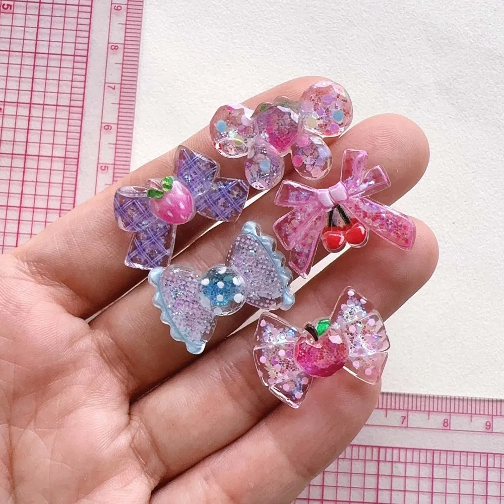 10 mini cabochons papillon mignons Kawaii à dos plat pour scrapbooking, accessoires de pince à cheveux DIY pour fête, décoration artisanale pour la maison