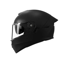 DOT Flip Up  Motorcycle Helmet Double Lens Unisex Helmet With Visor  Cross Section Helmet Safety Modular Flip Helm