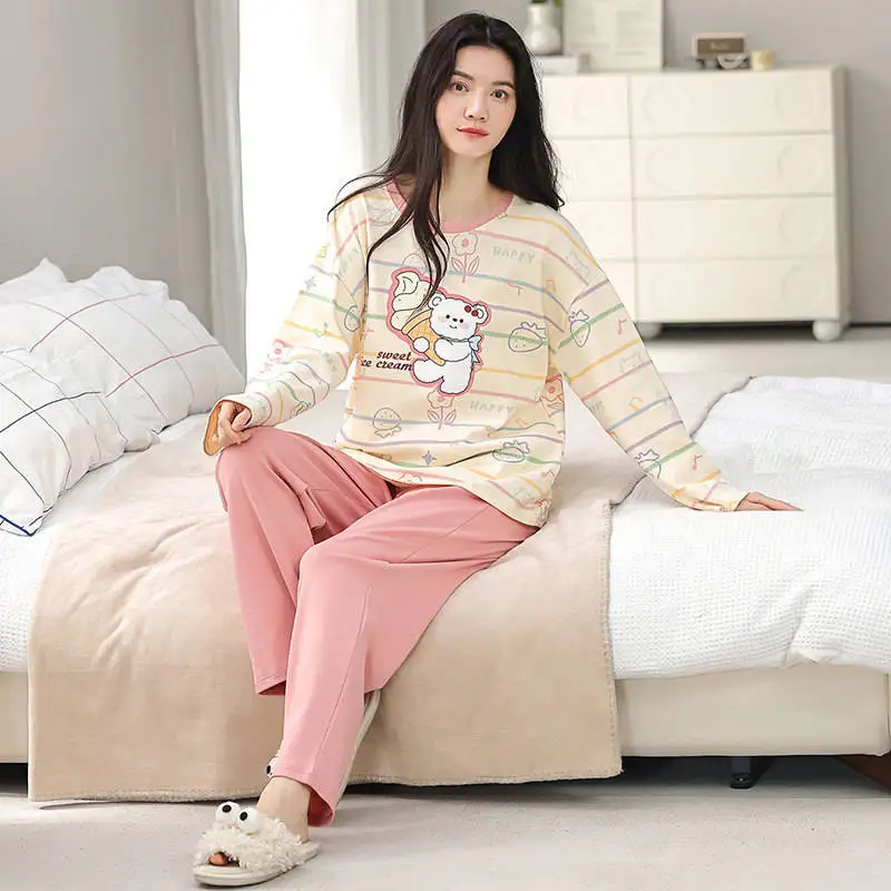 

Пижамные комплекты из бамбука для женщин: праздничная тематика, фланелевая домашняя одежда с длинными рукавами, с капюшоном, длина до щиколотки, для зимних праздников, Рождества, теплые и уютные, в стиле OL