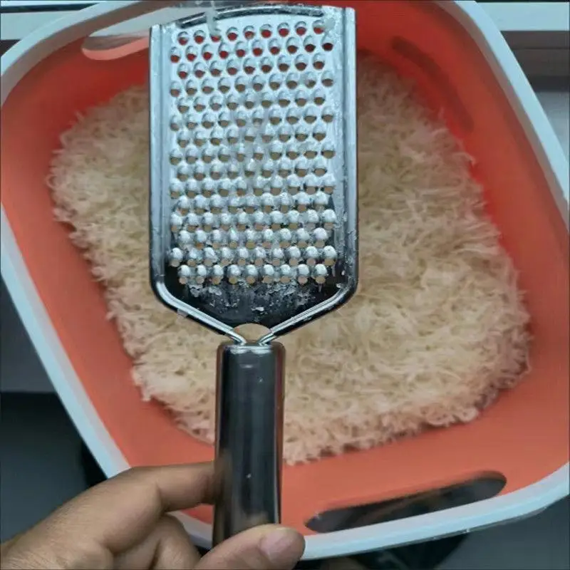 Stainless Steel Soap Grater Thickened Cheese Grater Soap Foam Scraper Hand Powder Grater Lemon Peeler Multi-Function Kitchen ...