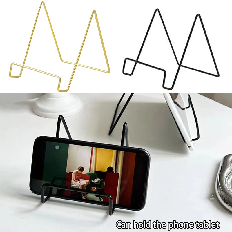 Rak Piring Berdiri Majalah Seni Besi Sederhana Rak Piring Mangkuk Bingkai Foto Buku Foto Tempat Alas Ornamen Rak Penyimpanan Piring