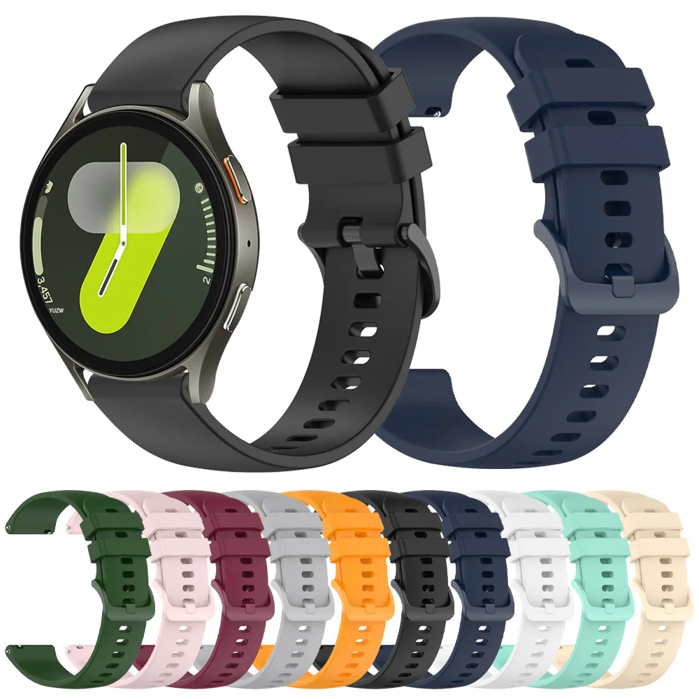 20mm 22mm Band For Samsung Galaxy Watch 7 6 4 40mm 44mm 6 Classic 5 Pro Silicone Coorea Bracelets HUAWEI GT 4 2 2E GT3 Pro Strap