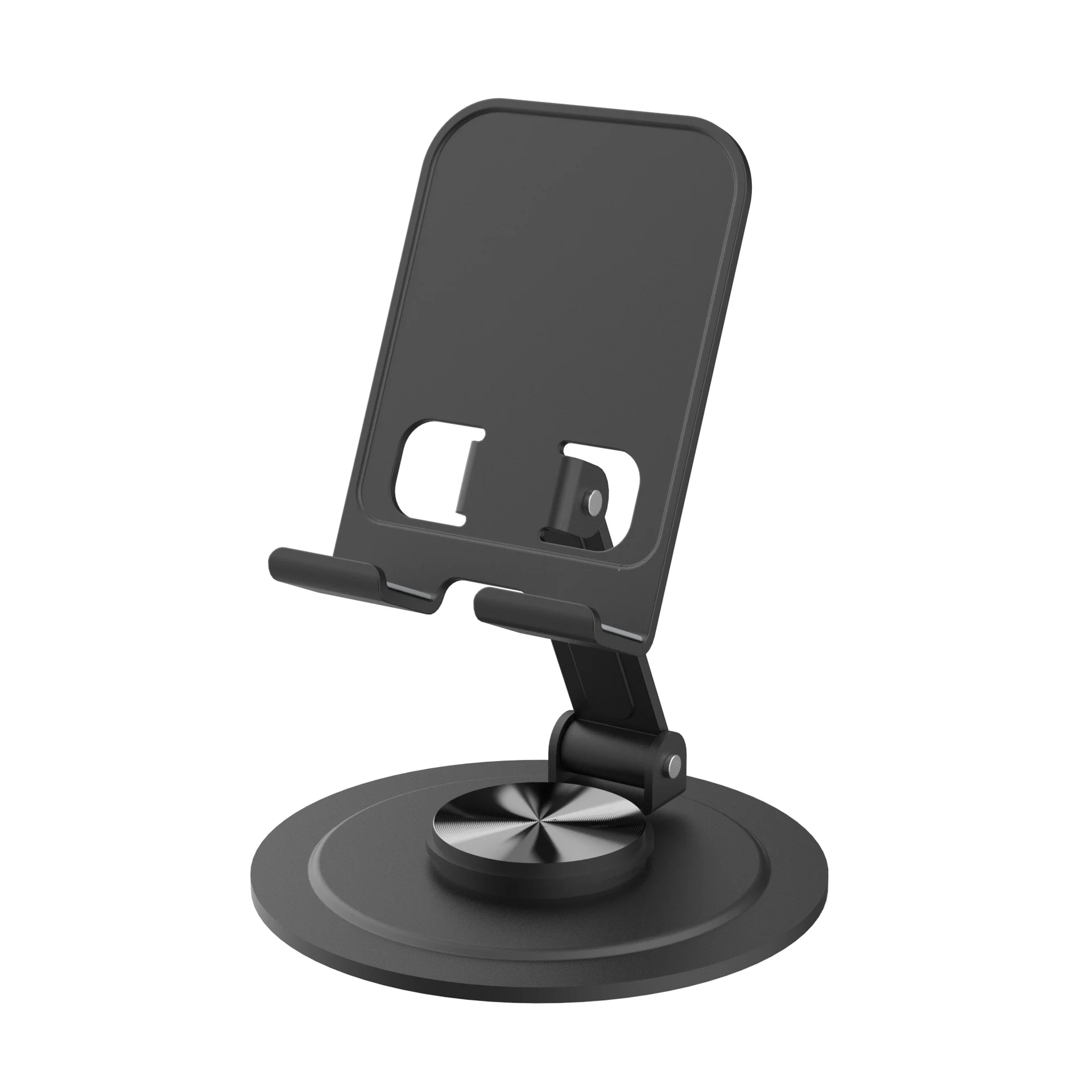 

Metal rotating phone holder, lightweight and portable, foldable tablet holder, lazy binge-watching desktop holder, customized LO