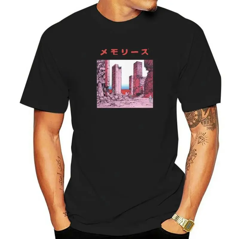 Katsuhiro Otomo Memories Casual Tshirts Men Akira Manga Vaporwave Tops Gift Tees Cotton Round Neck Tee Shirt