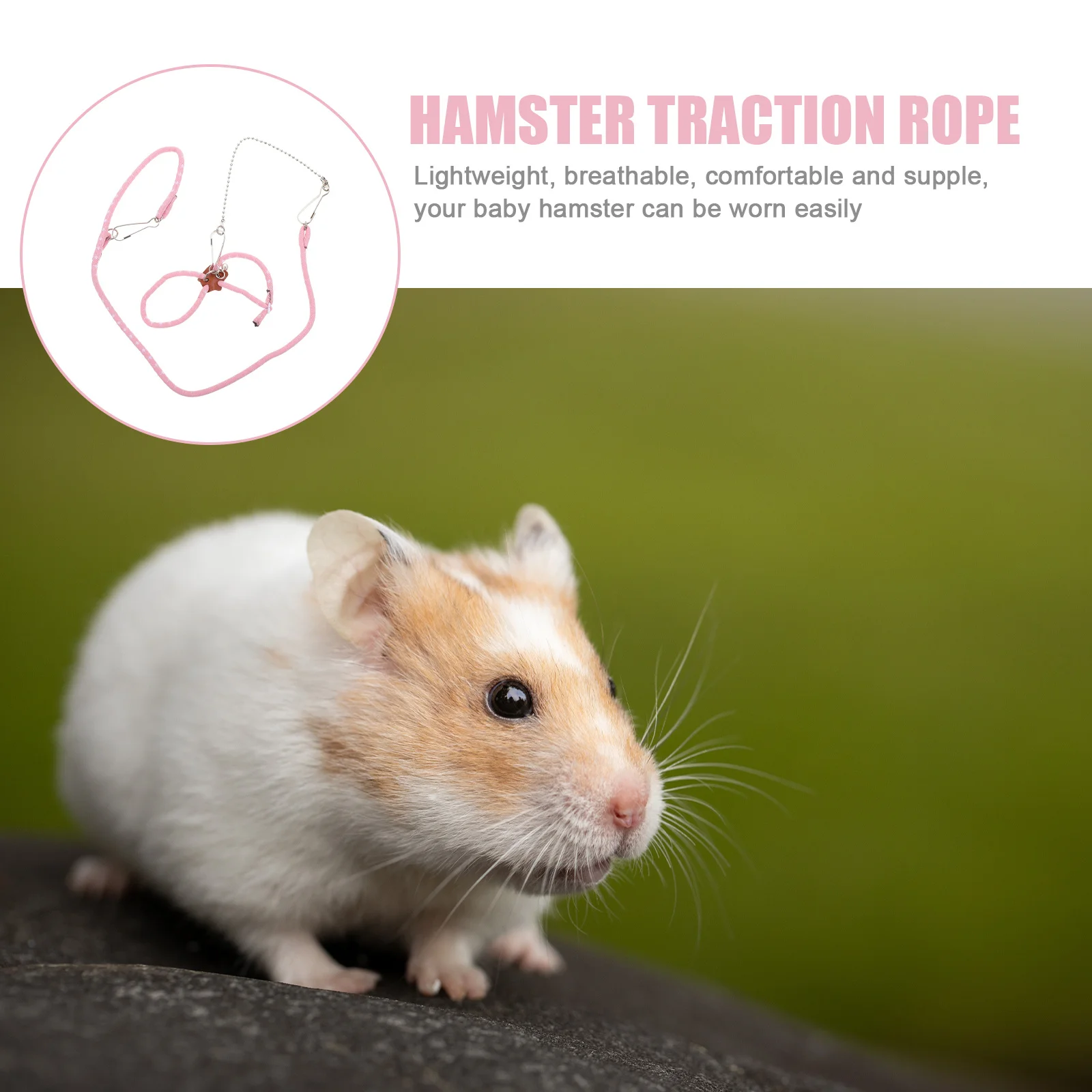 

Pet Leash For Small Animals Outdoor Rabbit Hamster Walking Rope Lightweight Harness Training Traction Rope For Guinea Pig