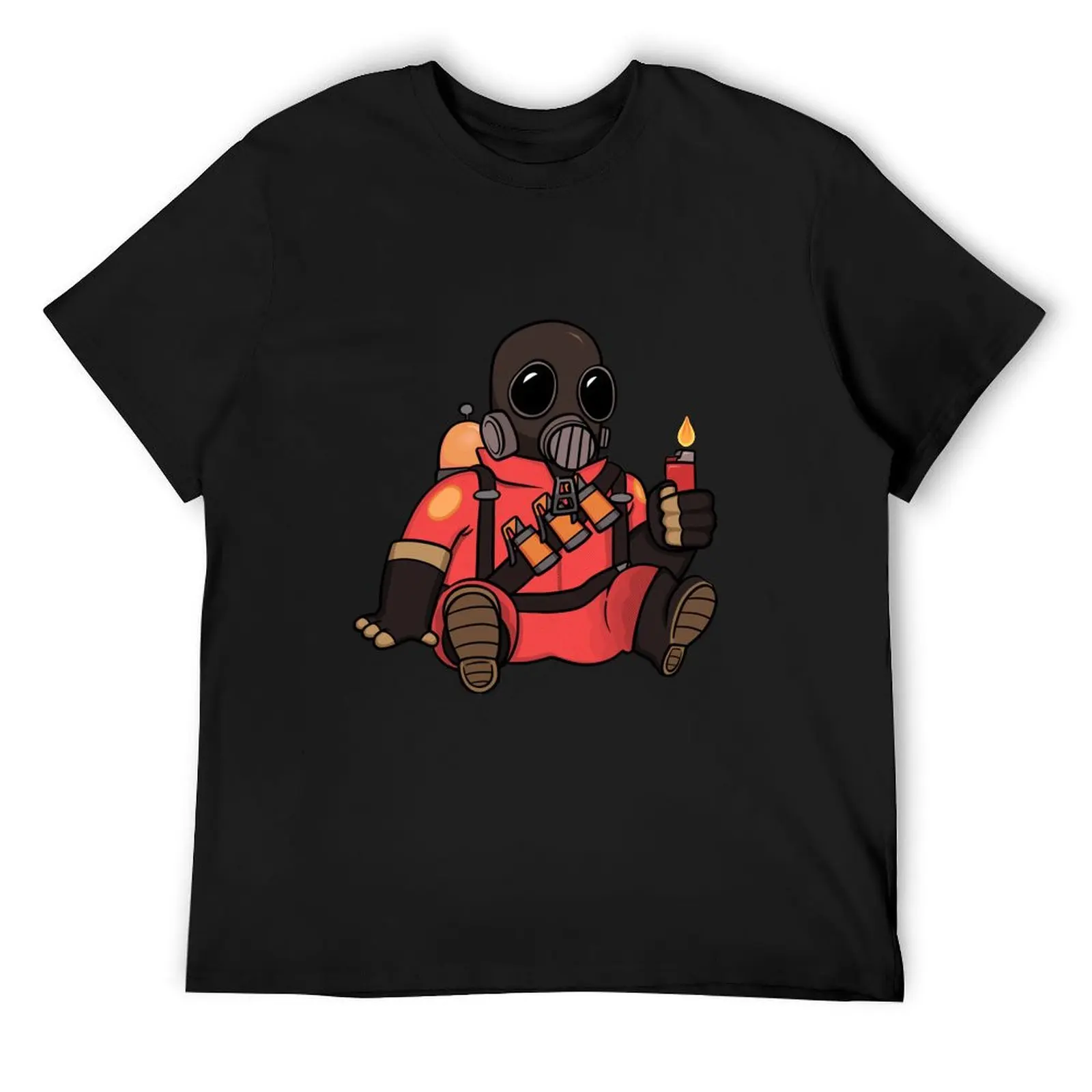 

Футболка с наклейками Pyro TF2, забавные футболки, летняя рубашка, топы больших размеров, дизайнерские рубашки, футболка большого размера для мужчин
