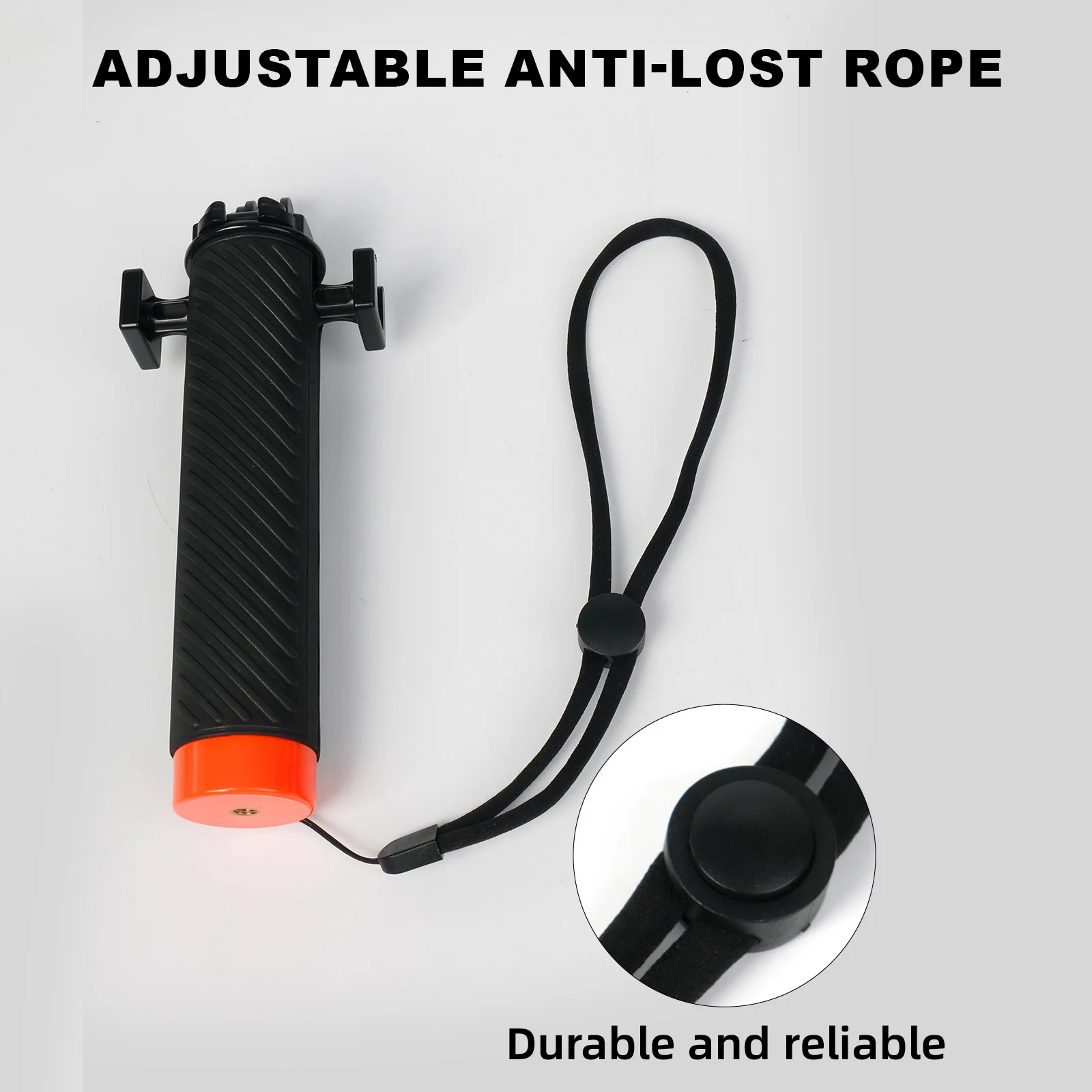 Dual Cold Shoe Buoyancy Handle Floatation Rod Monopod for Gopro Hero 10 9 8 7 6 5 4 Xiaoyi Yi 4K Sjcam SJ6 Go Pro Action Camera