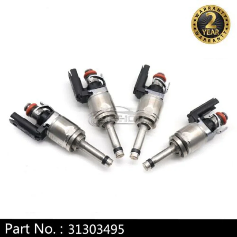 

New Set of (4) 31303495 Fuel Injectors for Volvo S60 S80 2.0L Turbo 2014 2015