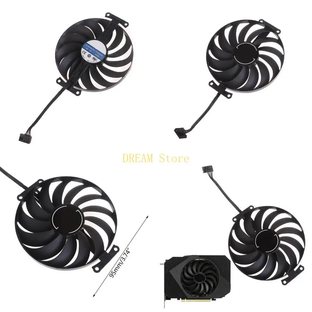 

for RTX 3050 3060 95mm T129215SU 12V 6Pin VGA Fan Graphics Card Cooling Fan best sale