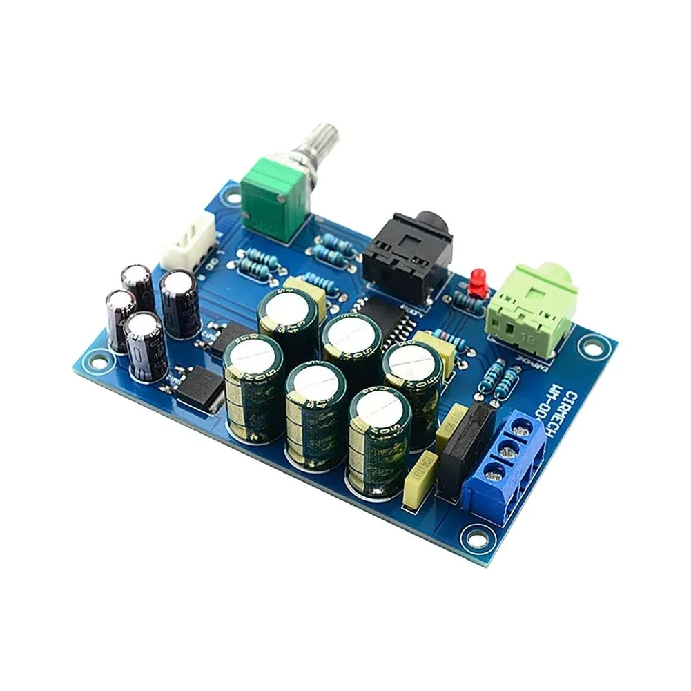 Compact Metal Headphone For Amplifier Board Featuring TPA6120A2 for Efficient Heat Dissipation and Stable Output