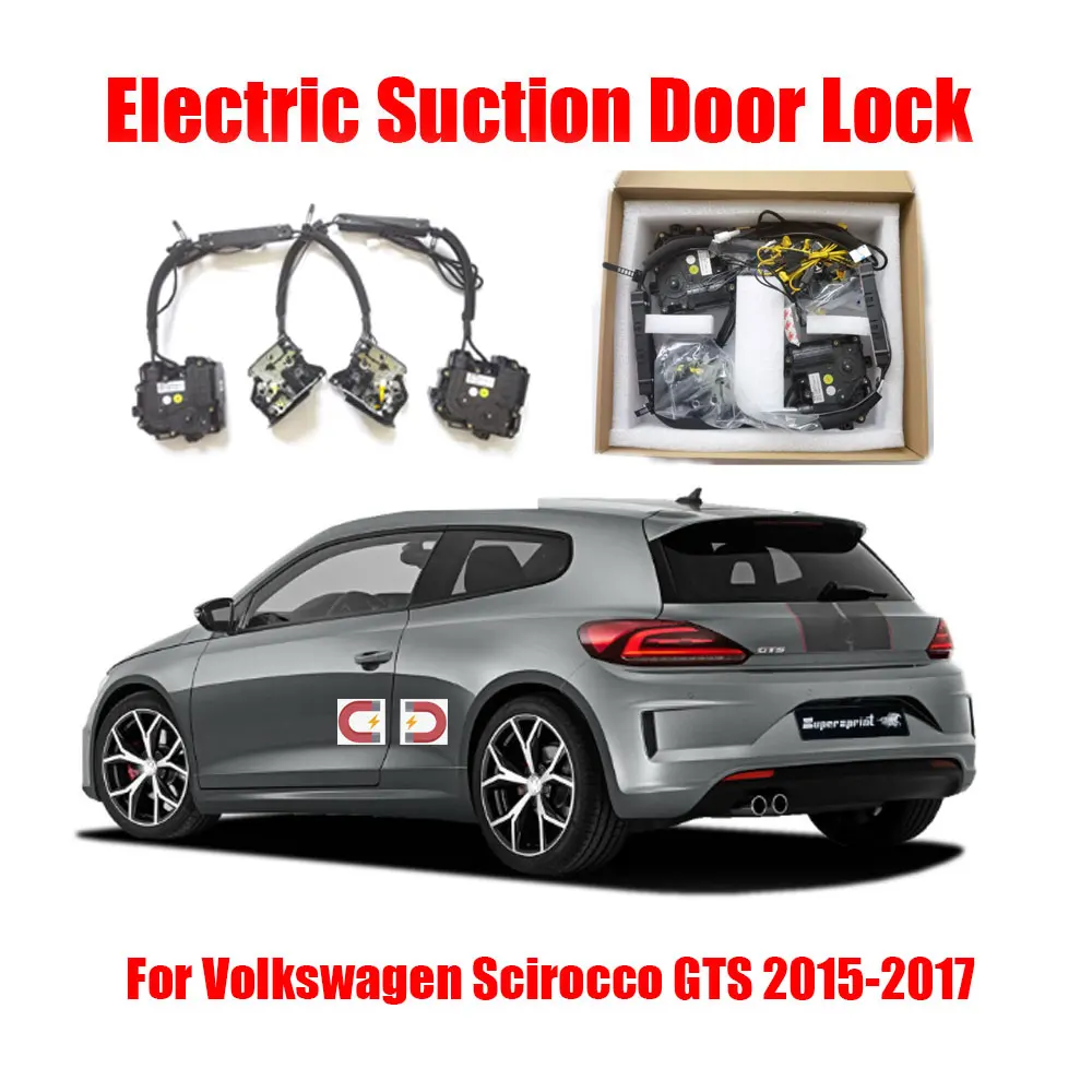 

For Volkswagen Scirocco GTS 2015-2017 Car Electric Suction Door Power-assisted Closing Automatic Door Soft-close Function