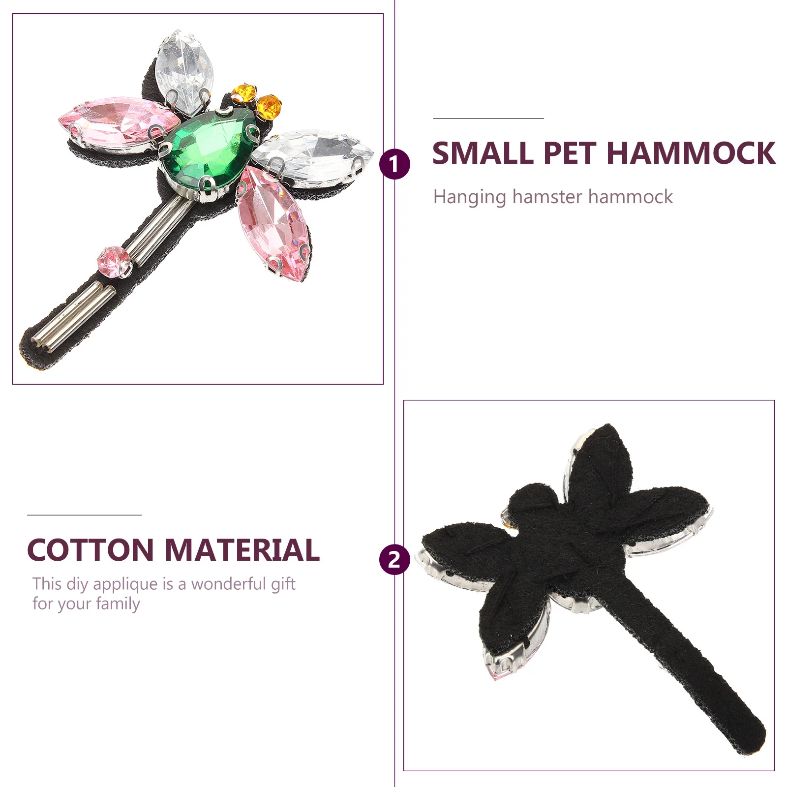 

6pcs Animal Shaped Rhinestone Appliques Decorative Patches for DIY Clothing Accessories Jacket Hat Patch Repair Shoes Crystal