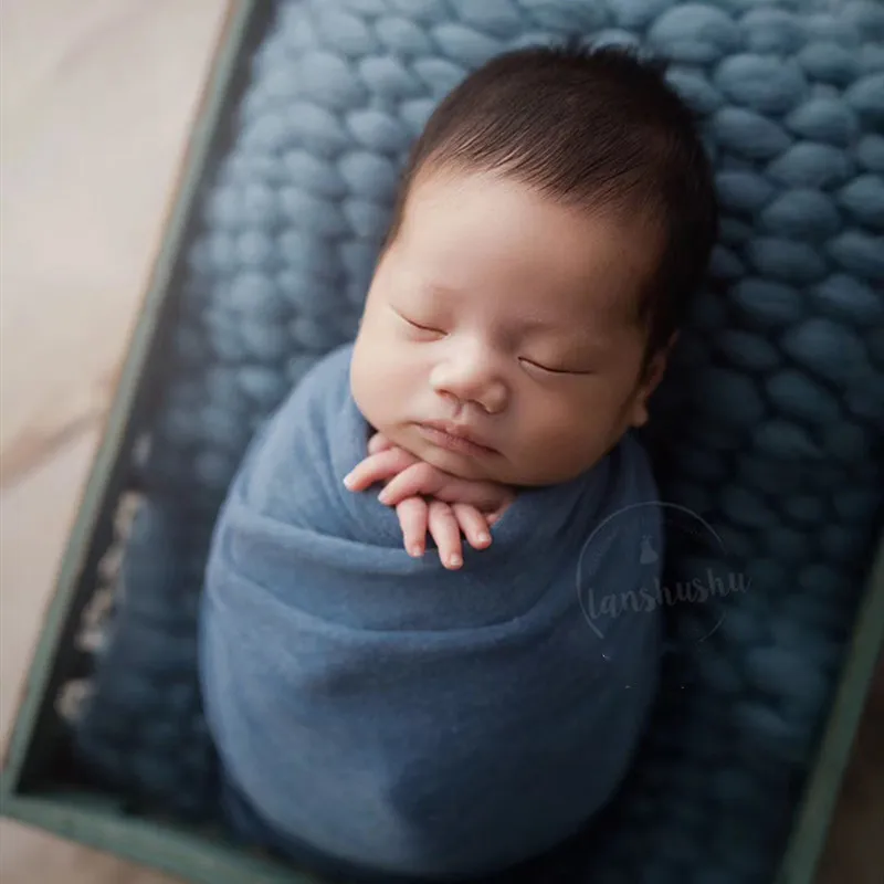 Cobertor De Lã Para Bebê Recém-nascido, Adereços De Fotografia, Enchimento De Cesta, Almofada, Merino, 2023