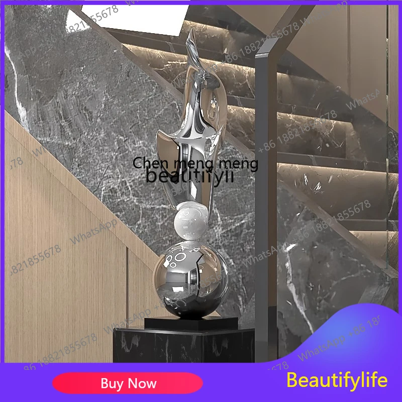

X k178 4050 ss Modern Light Luxury Style Living Room Entrance Abstract Sculpture Villa Corridor Aisle Decorative Ornament