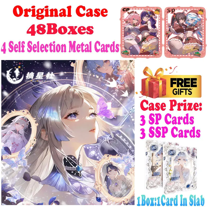 Wholesale 2024 Lastest Picking Star Society Starry Kiss Collection Card Within Slab All Tear Card TCG Doujin Toys And Hobby Gift