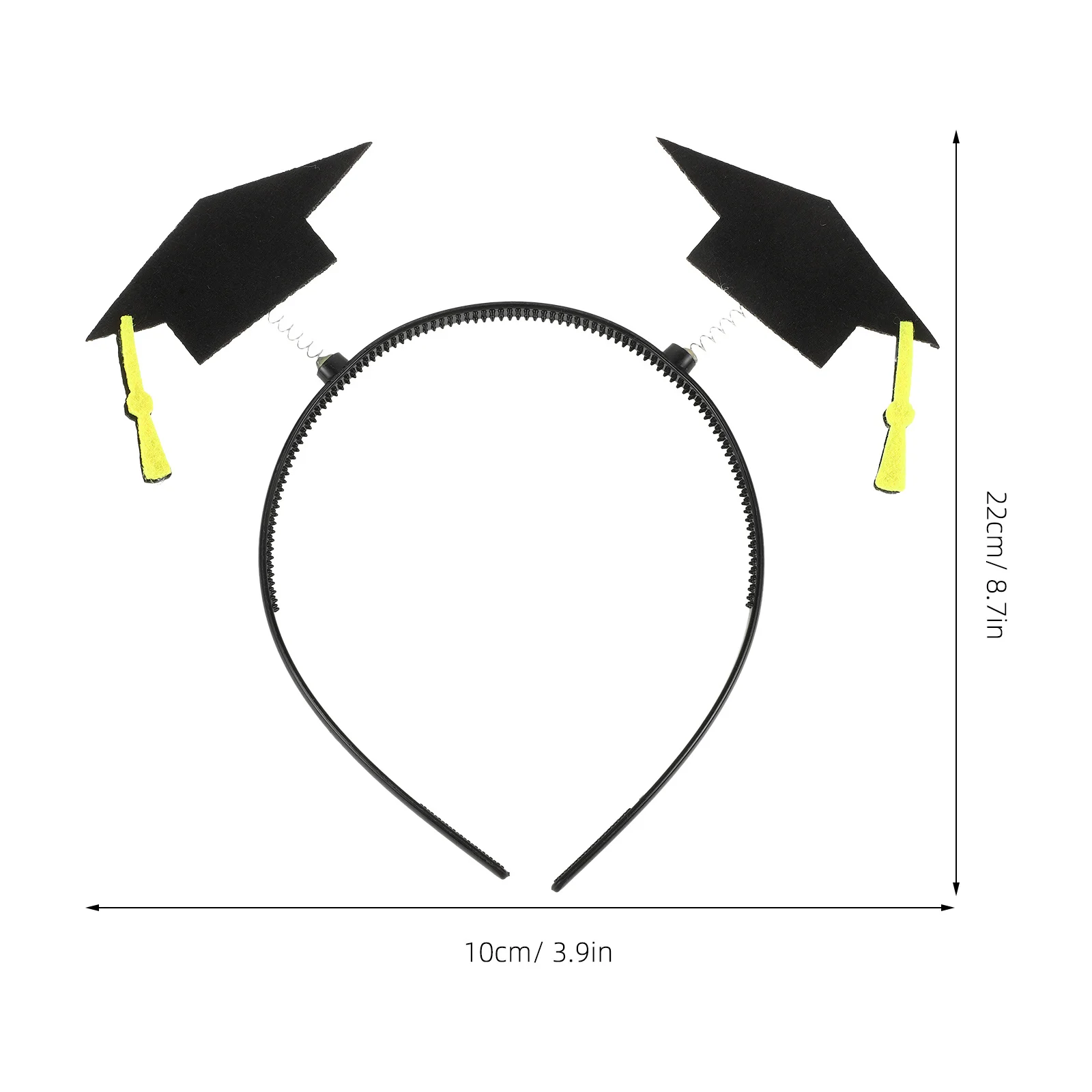 2 個の卒業帽子ヘッドバンドユニークなデザインミニ卒業帽子ヘアアクセサリー卒業小道具用学士帽