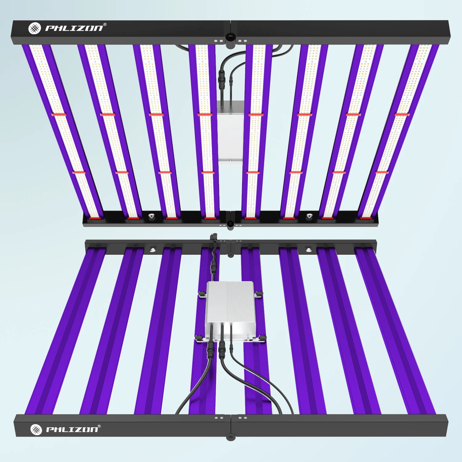 Best Full Spectrum Foldable LED Grow Light Bar 8 Strips 640W 720W US Stock Phlizon Led for indoor Greenhouse Plants Horticulture