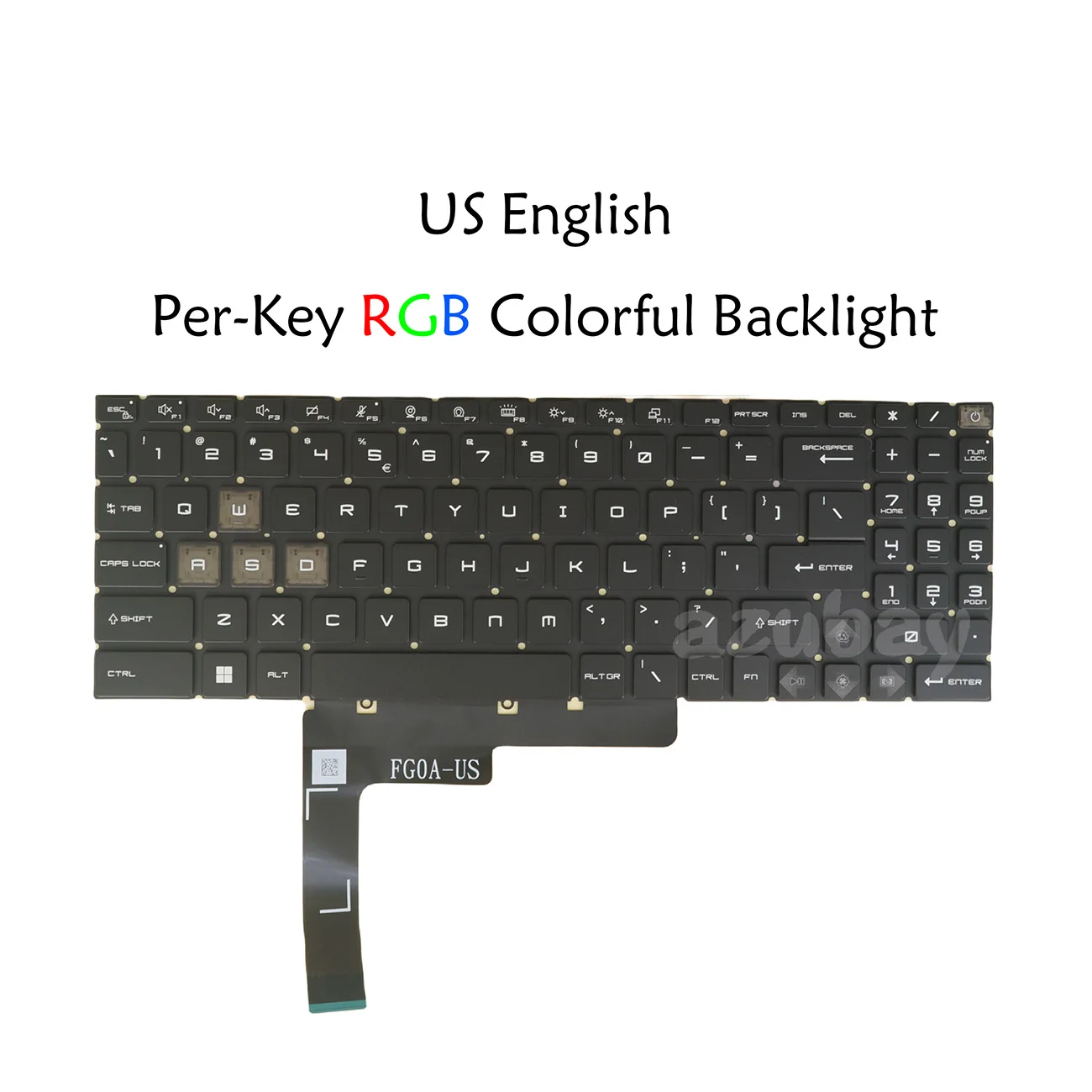 Laptop Per-key RGB Backlit Keyboard For MSI Raider GE78HX 13VI 13VH 13VG 14VIG 14VHG 14VGG 14VFG MS-17S1 MS-17S2 US English