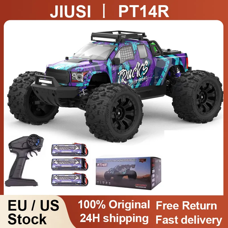 

JIUSI PT14R 1/14 Racing Car 4WD 80km/h Brushless 2.4G Remote Control RC Car High Speed Off-road Drift Truck RC Toy As Gift