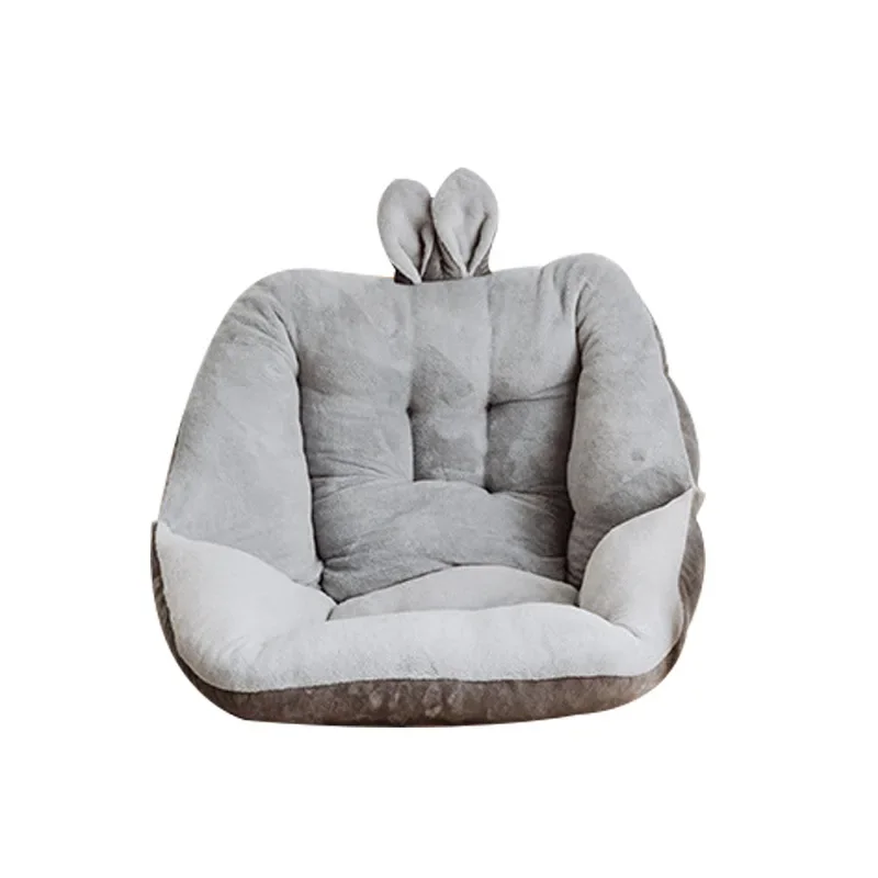 

Rabbit Ear Shaped Cushion Office Seat Backrest Thickened Plush Seat Cushion Super Soft Decoration Home