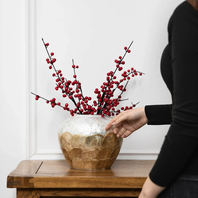 Luxury Vase Home Large Flower Vase Can Hold Water Ceramic Vases Art Room Table Decoration Aesthetic Room Decor Flowerpots