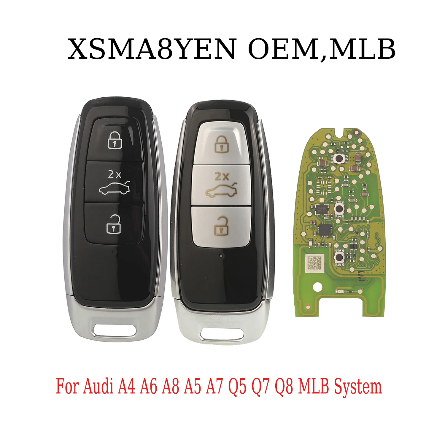 

Xhorse MLB Remote Key New Version XSMA8YEN OEM Chip Solution PCB With Shell For Audi A4 A6 A8 A5 A7 Q5 Q7 Q8 MLB System