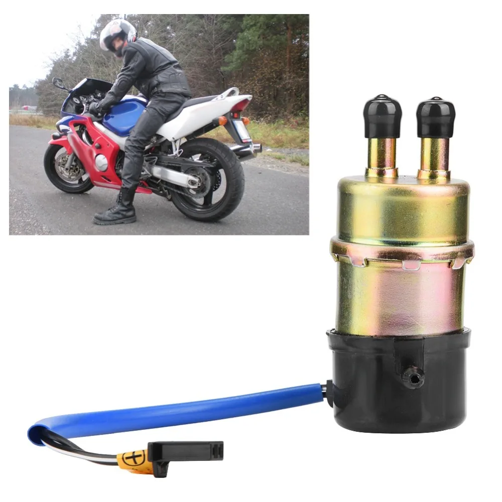 12V DC Motorcycle Fuel Pump Well Pump Design Electric Fuel Pump External Fuel Pump Brushed Motor High Flow 12V Fuel Pump