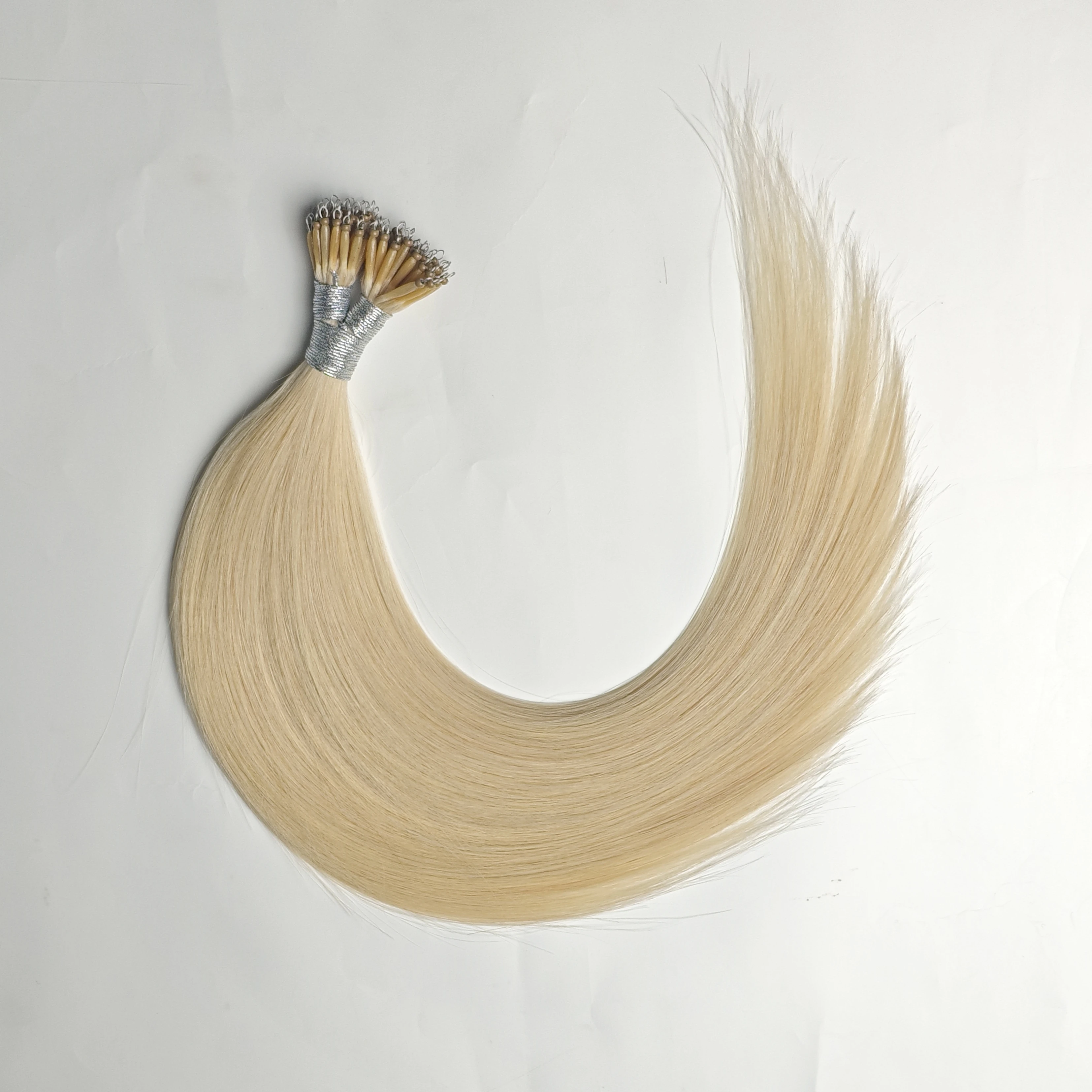 Straight Nanoring Hair Extension Human Hair Micro Link Human Remy Hair Extension Natural Nano Beads Hair Extensions