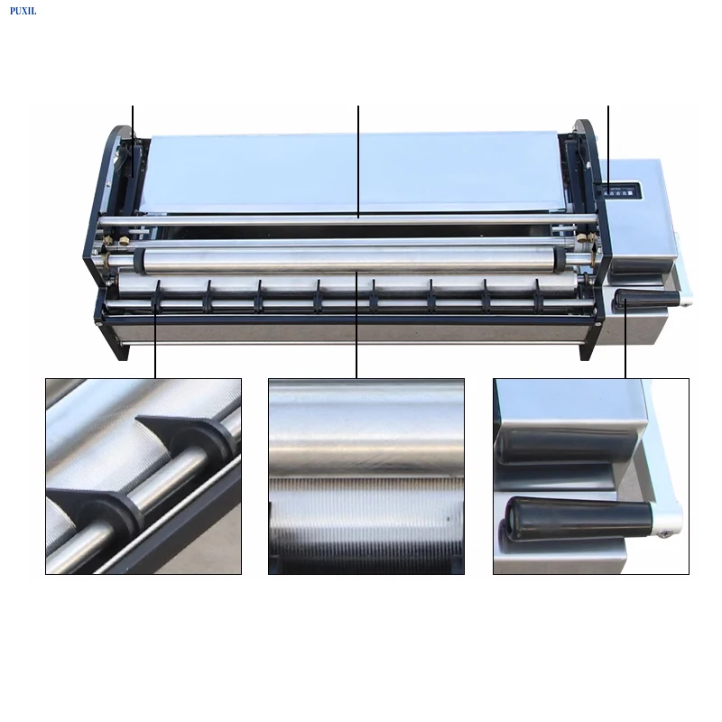 

53-70 cm hand operated glue applicator Stainless steel brushing machine Home wallpaper gluing machine