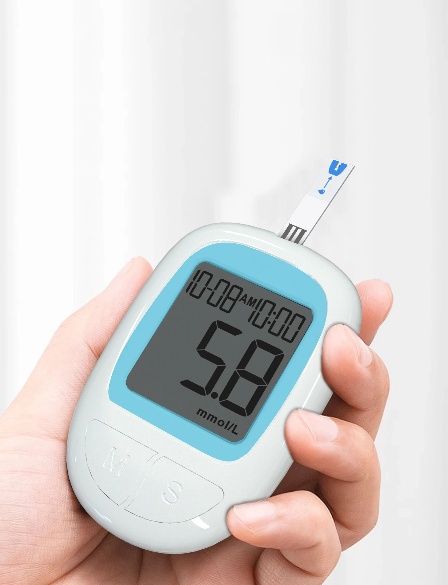AiQUE Blutzuckermessgerät GDH Glucometer 50/10 Streifen Kit Komplettset Glukoseteststreifen Medizinischer Diabetes 6S Holen Sie sich die Ergebnisse schnell – Detail 8