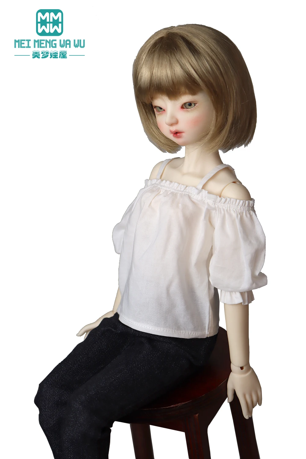 

Подходит для куклы MSD BJD 43 см 1/4 MSD, модные джинсы, игрушки, подарок для девочки