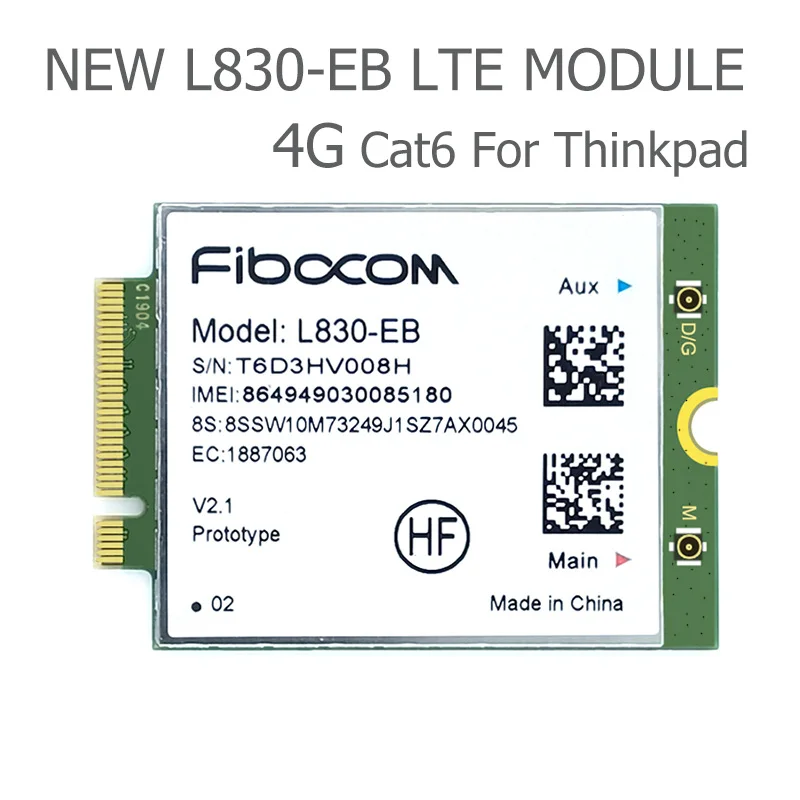 L830-EB LTE 4G وحدة لاسلكية 4G بطاقة WWAN لـ THINKPAD X380 T480s T480 X280 T580 L580 L480 S1 gen 4