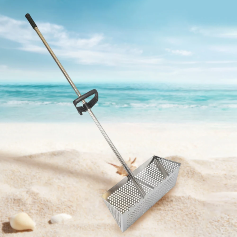 

Stainless Steel Sand Screen Collapsible Beach Sand Scoop Shovel Shell Shovel Sand Filting Rake Beach Shovel And Screening Gear
