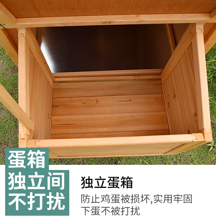 Imagem -03 - Outdoor Wooden Chicken Cage Chicken Coop Villa Egg Coop Coelho Pombo Cat House Breeding Cage