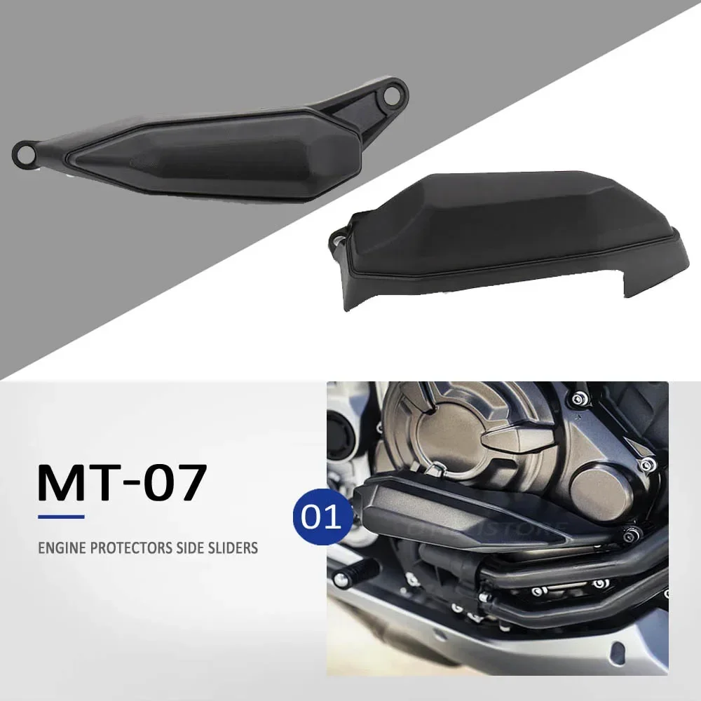 Motorcycle For Yamaha MT07 MT 07 2021 Engine Protection Side Sliders Crash Pad Falling Protector Tracer 700 Tracer700 2020