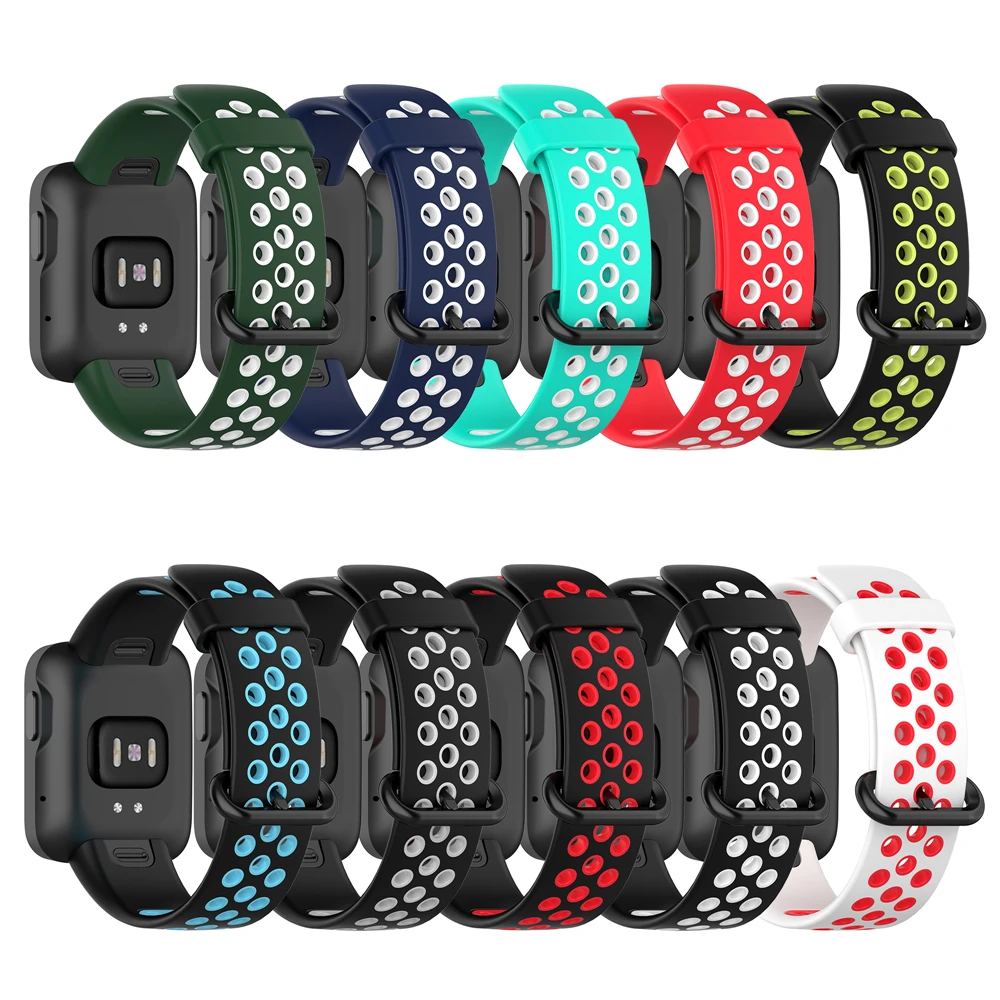 Soft Breathable Bracelet Replacement Strap Watchband Silicone For XiaoMi Mi Watch Lite Redmi Watch