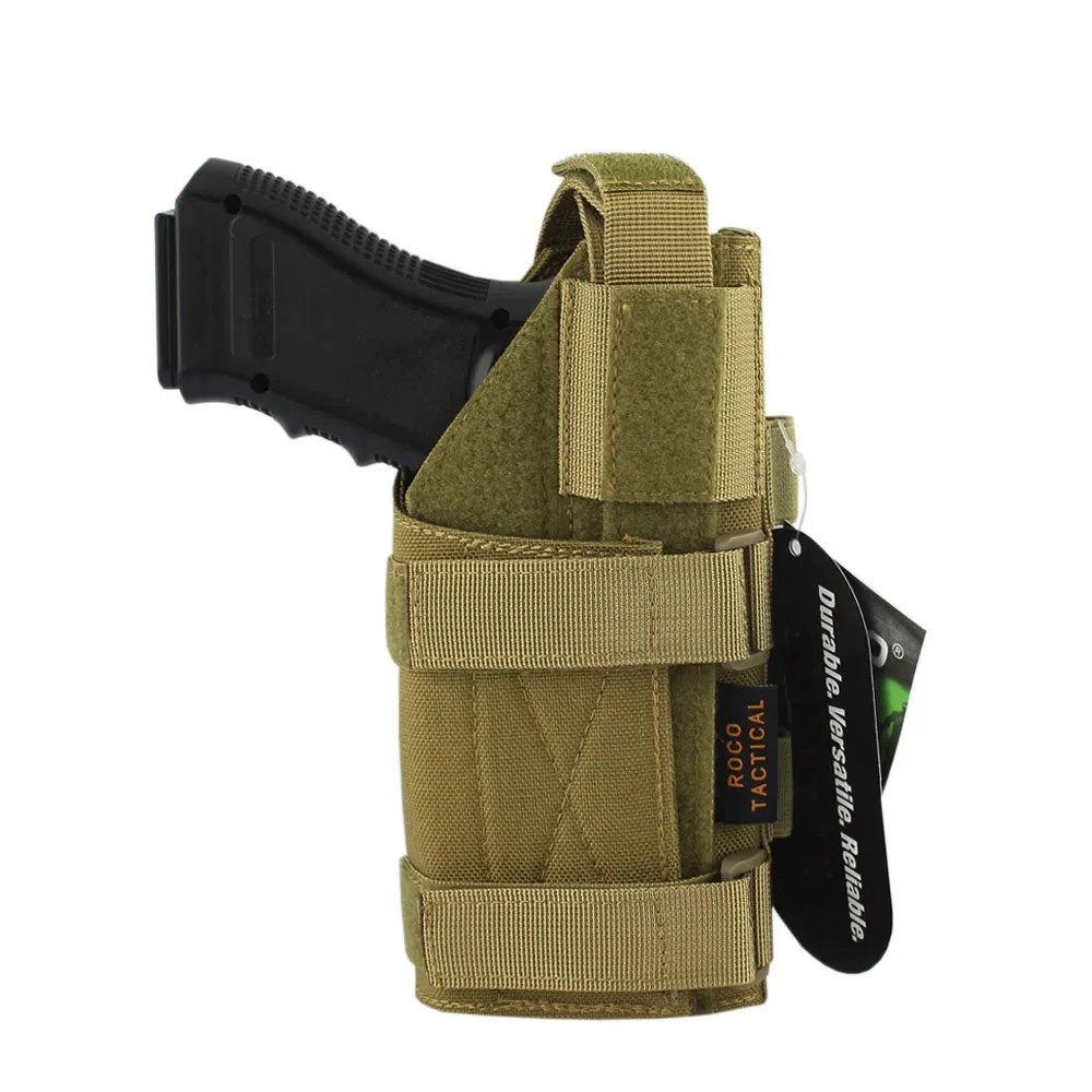 

VULPO Tactical Gun Holster Molle Modular Belt Pistol Holster and 9mm Magazine Pouch For M9 1911 Glock CZ SIG P220 Hi-Capa Etc