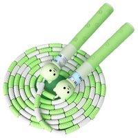 Bamboo Joint Soft Bead Skipping Rope Anti-Skid 2.8m Segmented Fitness Jump Rope Anti Slip Professional Sports Rope Children