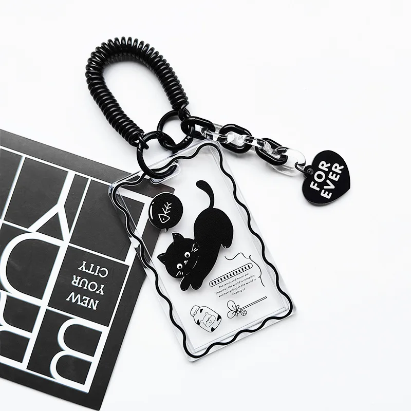 Student Card Protector High Quality Transparent Card Case Cute Card Sleeve Playful For Everyday Use Transit Pass