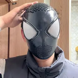 Marvel Customized Spiderman Faceshell / Face Shell & Lenses Black, Red 3D Printed Shell Halloween Cosplay Prop Replica for DIY