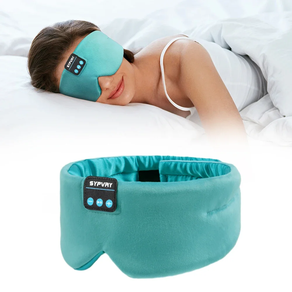 

Wireless Bluetooth Sleep Mask, Adjustable Silk Eye Mask with Headphones for Sleeping & Meditation
