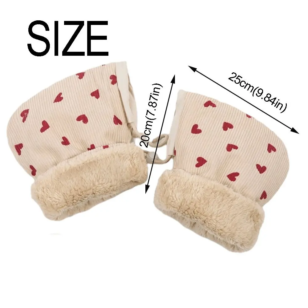 Gants de poussette pour bébé, Design coupe-vent, doublés en polaire, gants de vélo chauds pour enfants, Protection extérieure confortable