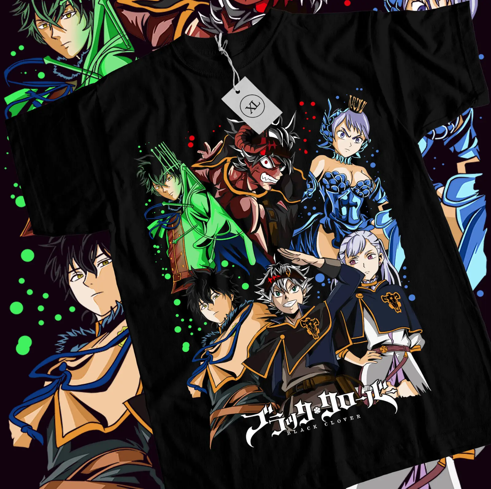 Black Clover Asta Yuno T-shirt Comic,Bull,Magic,Demon,Yami,Anime Shirt All Size