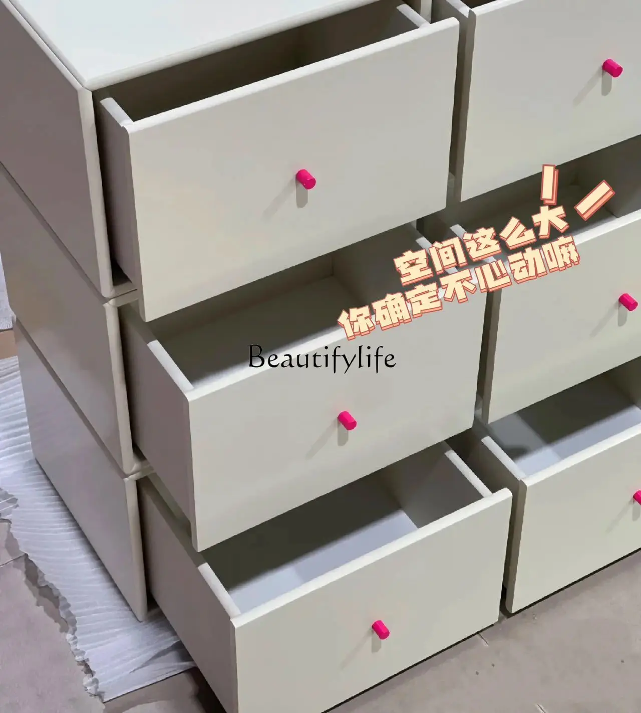 Simple can be spliced six-bucket cabinets stacked single storage locker storage