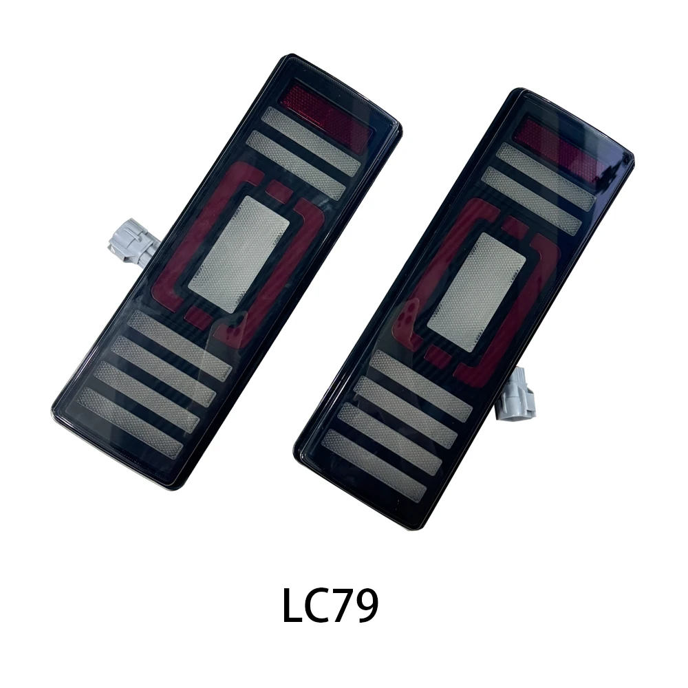 زوج LED تشغيل الخلفية الذيل مصباح إشارة الكبح ضوء لاند كروزر 70 76 79 LC79 LC76 FJ75 البيك اب 2024 اكسسوارات