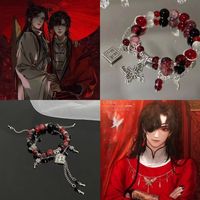 Anime Tian Guan Ci Fu Bracelet Heaven Official’s Blessing Customized fashion Xie Lian Cosplay Beads Chain  Bracelets Jewelry