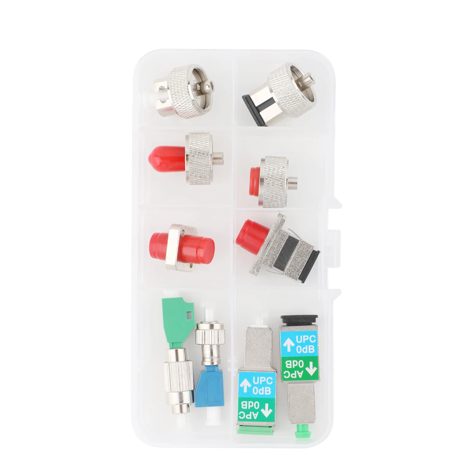 Комплект оптоволоконных адаптеров, 10 шт., адаптер OTDR SC FC ST LC, разъем для тестирования OTDR